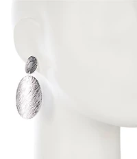 Dillard's Brushed Metal Duo Orbital Earrings