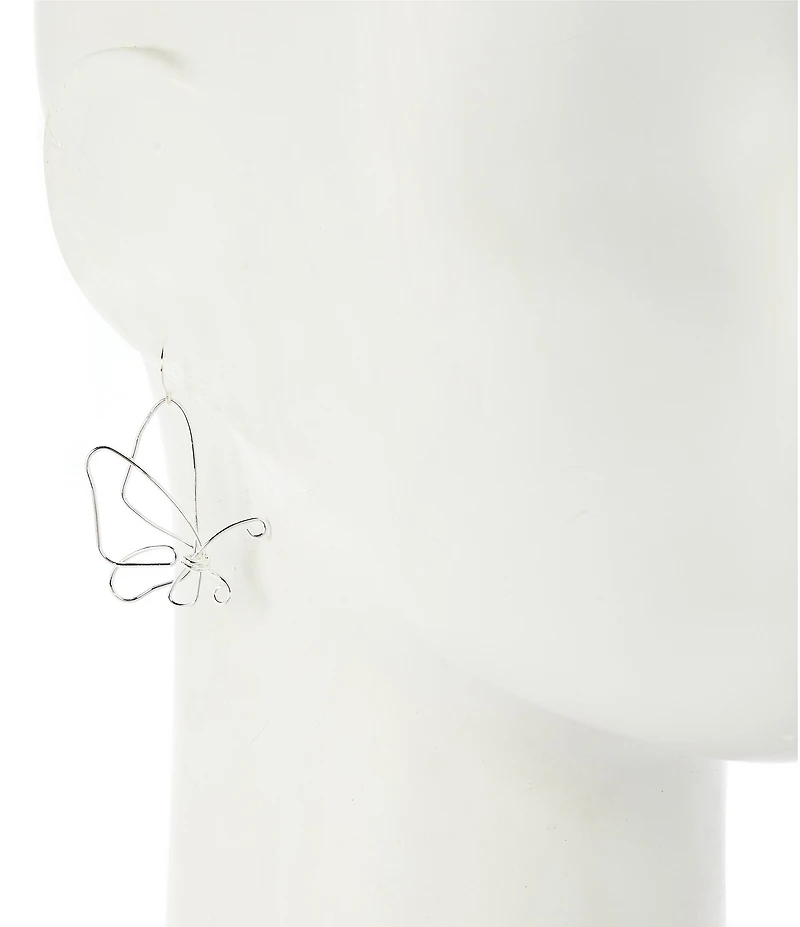 Dillard's Butterfly Wire Drop Earrings