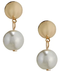Dillard's Coins and Pearls Drop Earrings