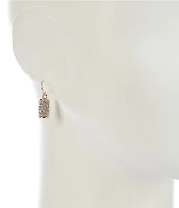 Dillard's Crystal Pave Rondelle Drop Earrings