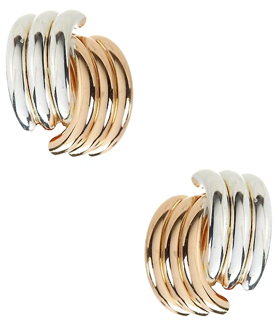 Dillard's Curved Tube Clip Drop Earrings