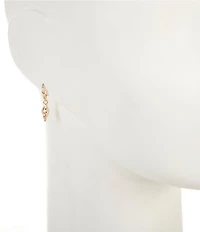 Dillard's Dainty Shell Hoop Drop Earrings