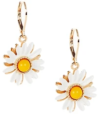 Dillard's Daisy Flower Metal Drop Earrings