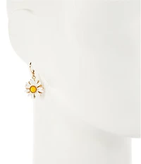 Dillard's Daisy Flower Metal Drop Earrings