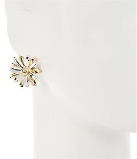 Dillard's Daisy Polished Metal Stud Earrings