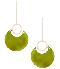 Dillard's Dyed Shell Round Resort Drop Earrings