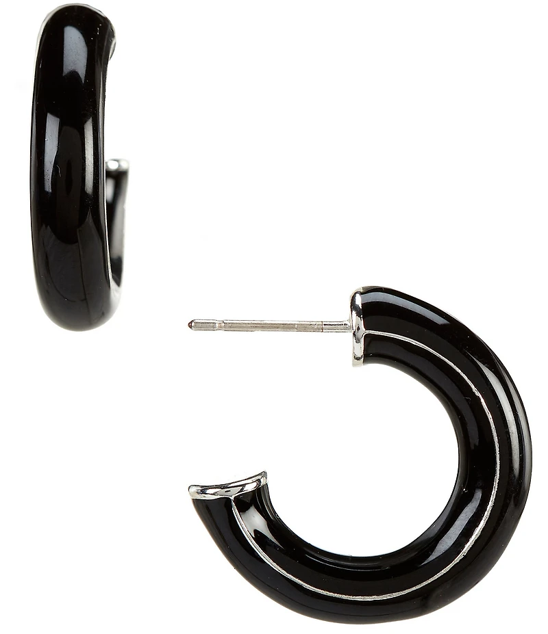 Dillard's Enamel Small Hoop Earrings