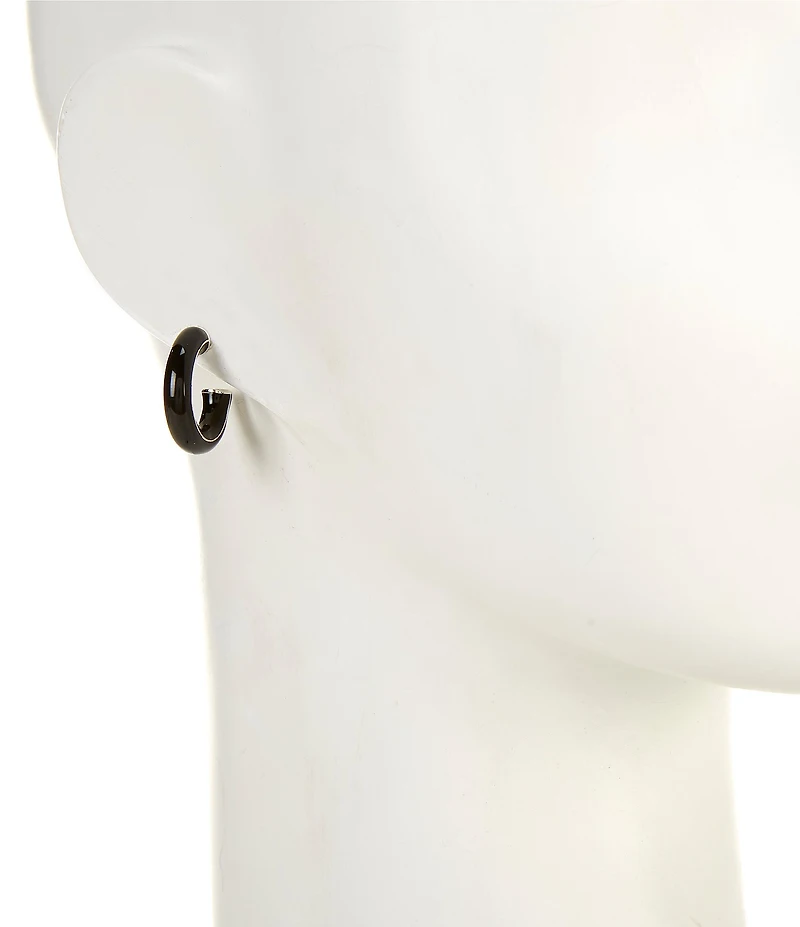 Dillard's Enamel Small Hoop Earrings