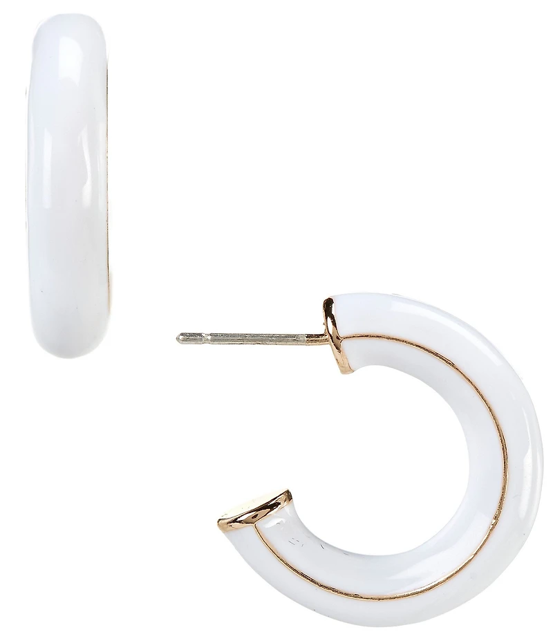 Dillard's Enamel Small Hoop Earrings