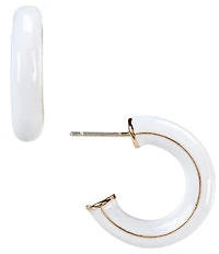 Dillard's Enamel Small Hoop Earrings