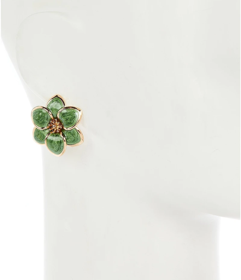 Dillard's Epoxy Flower Drop Earrings