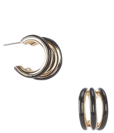 Dillard's Epoxy Triple Hoop Earrings