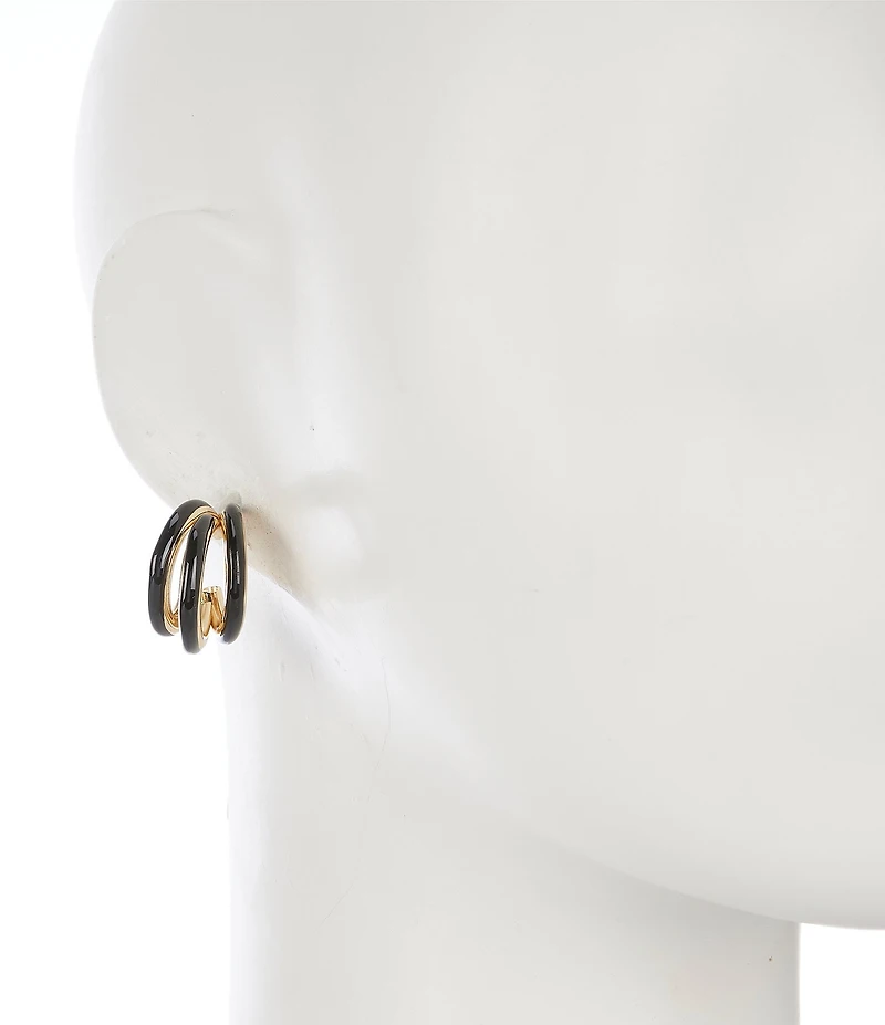 Dillard's Epoxy Triple Hoop Earrings