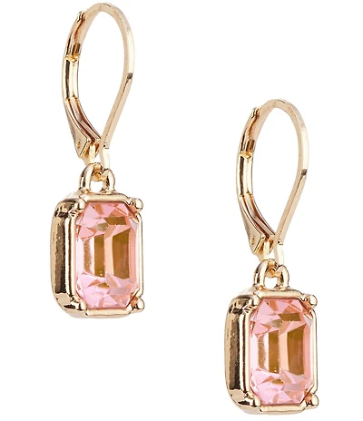 Dillard's Faceted Resin Octagon Stone Drop Earrings