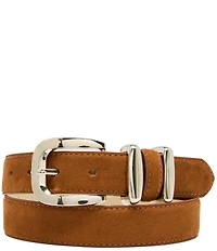 Dillard's Feathered Edge Stitch Leather Belt