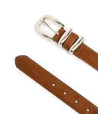 Dillard's Feathered Edge Stitch Leather Belt