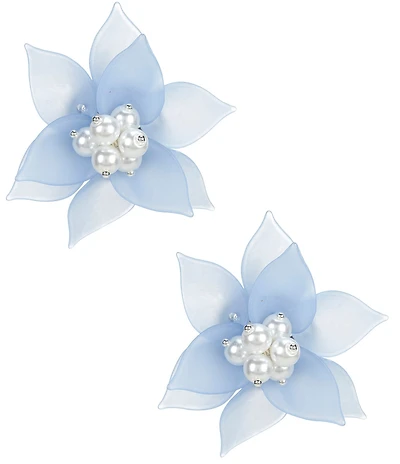 Dillard's Flower Statement Stud Earrings