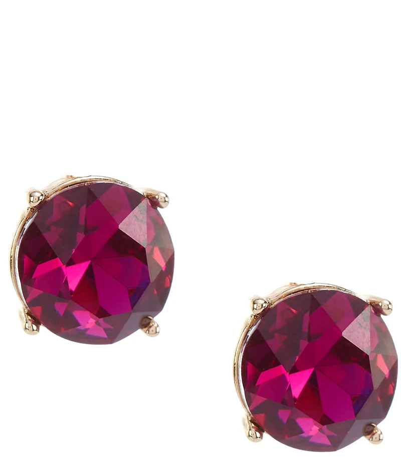 Dillard's Fuchsia Faceted Round Stone Drop Earrings