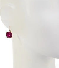 Dillard's Fuchsia Faceted Round Stone Drop Earrings