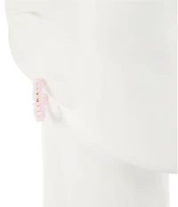 Dillard's Glass Bead Wrapped Small Wire Resort Hoop Earrings