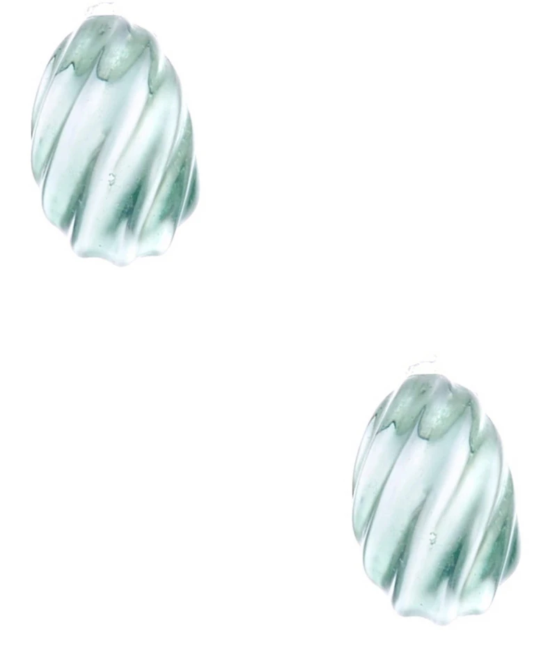 Dillard's Green Waves Teardrop Drop Earrings