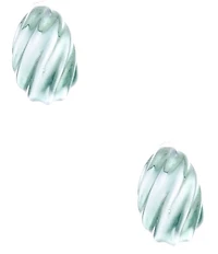 Dillard's Green Waves Teardrop Drop Earrings