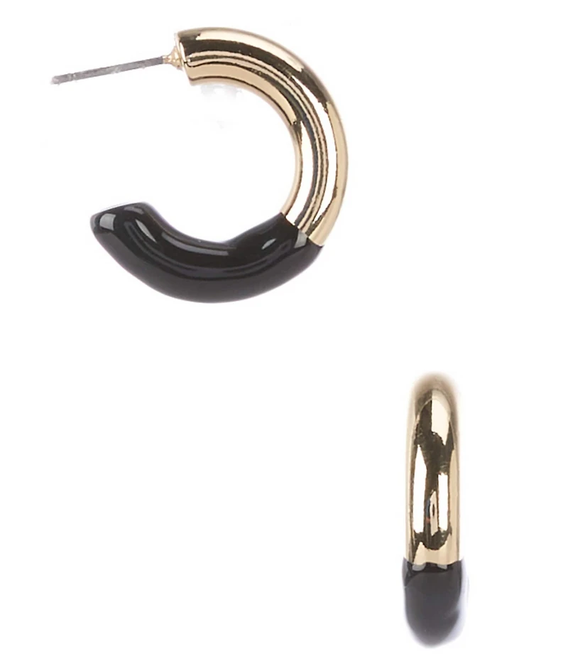 Dillard's Half Epoxy Hoop Earrings
