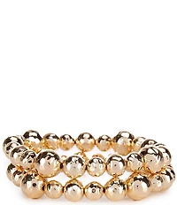 Dillard's Hammered Bead Stretch Bracelet