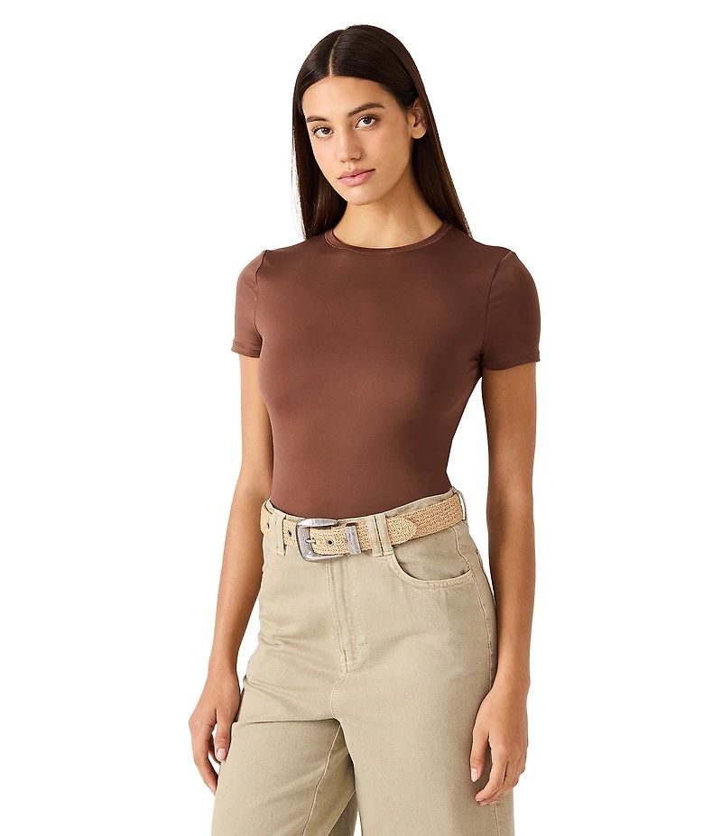 Dillard's Hammered Hardware Straw Belt