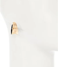 Dillard's Hammered Metal Enamel Hoop Earrings