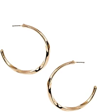 Dillard's Hammered Twist Hoop Earrings