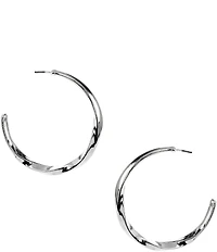 Dillard's Hammered Twist Hoop Earrings