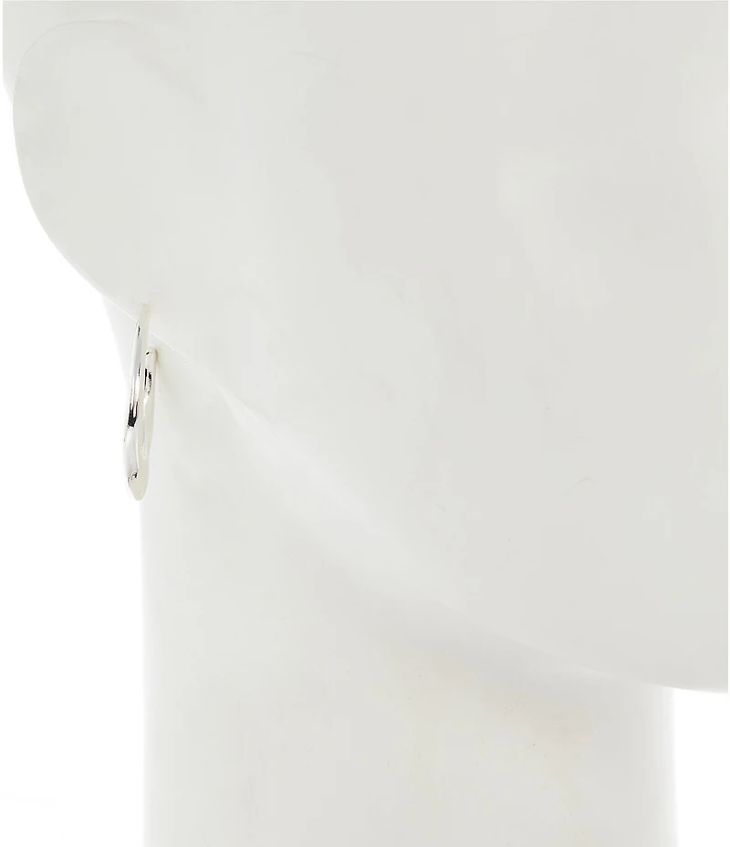 Dillard's Hammered Twist Hoop Earrings