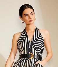 Dillard's Hollow Metal Oval Puffy Hoop Earrings