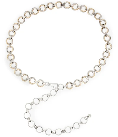 Dillard's Jewelry Inspired Multi Layered Ring Chain Belt