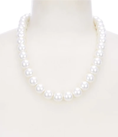 Dillard's Large Pearl Strand Collar Necklace