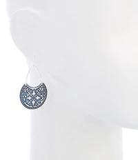Dillard's Multi Texture Metal Drop Earrings