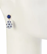 Dillard's Round Stud Dotted Teardrop Earrings