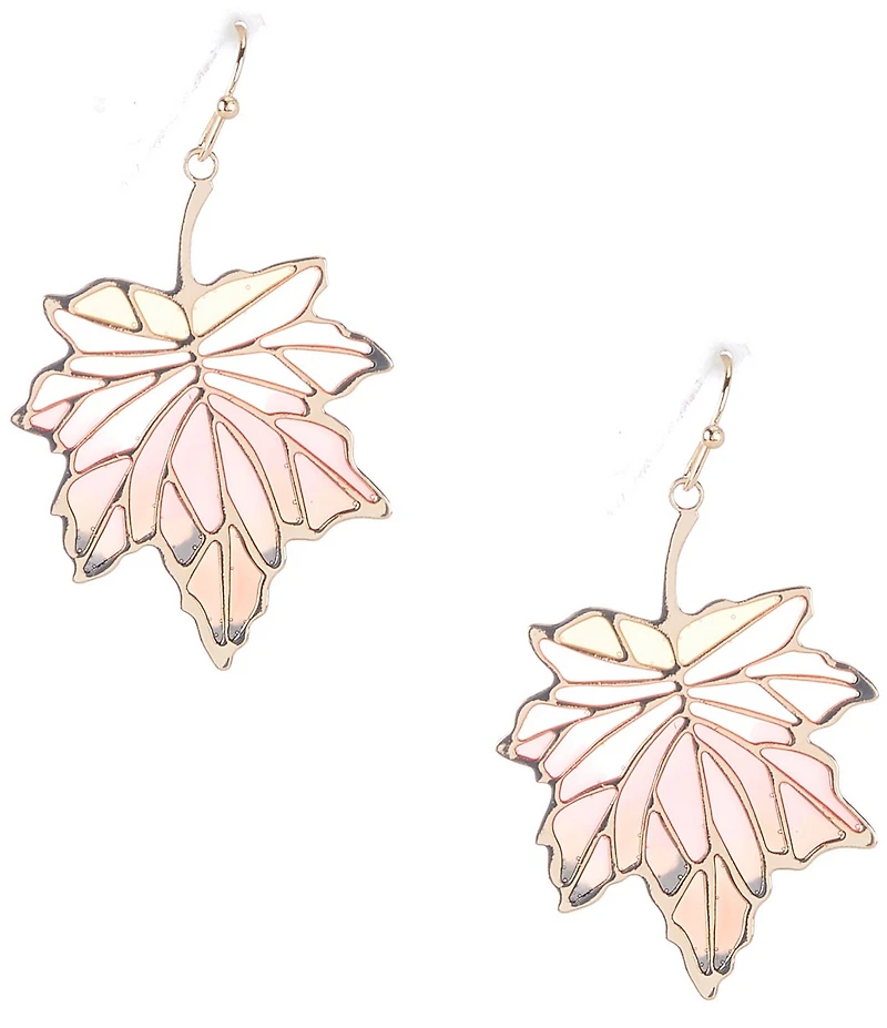 Dillard's Ombre Leaf Drop Earrings