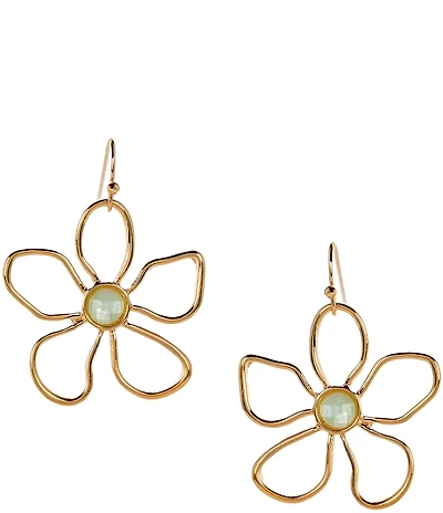 Dillard's Outline Flower Resort Drop Earrings