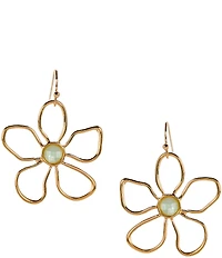 Dillard's Outline Flower Resort Drop Earrings