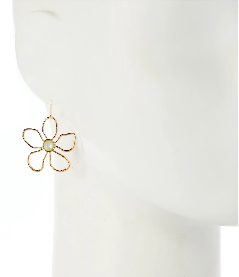 Dillard's Outline Flower Resort Drop Earrings