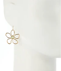 Dillard's Outline Flower Resort Drop Earrings
