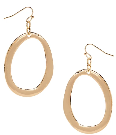 Dillard's Oval Loop Drop Earrings