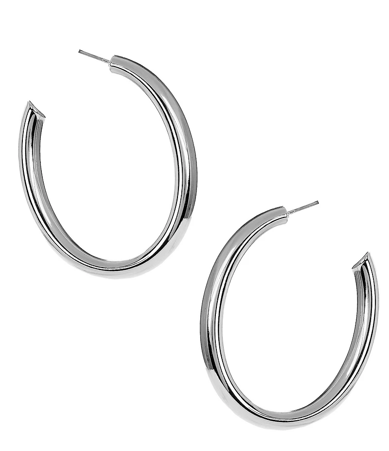 Dillard's Oval Tubular Hoop Earrings