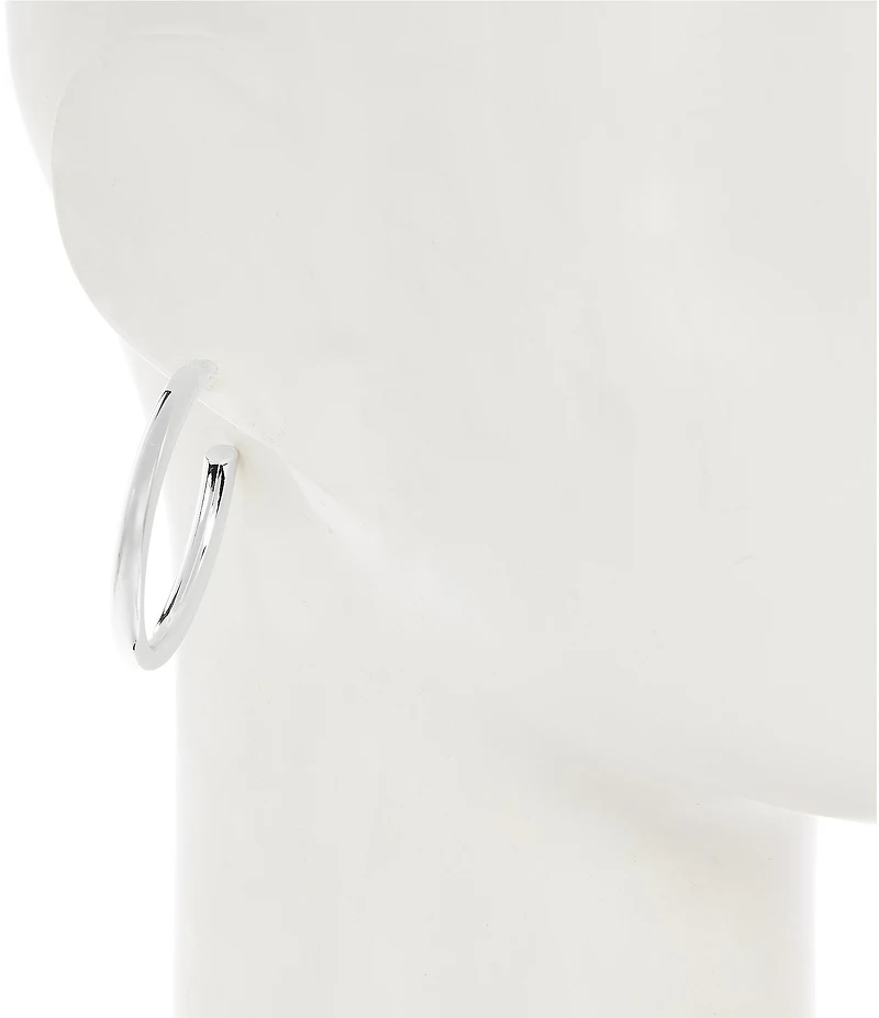 Dillard's Oval Tubular Hoop Earrings