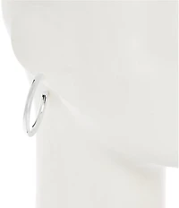 Dillard's Oval Tubular Hoop Earrings