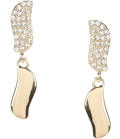 Dillard's Pave Waves Linear Earrings