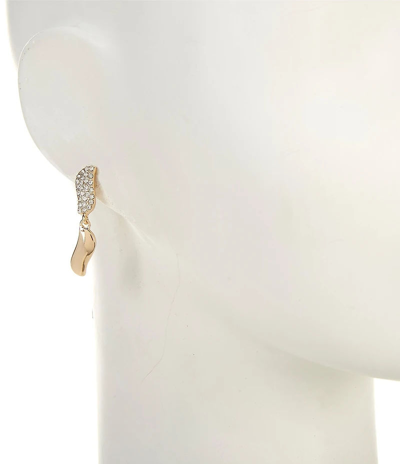 Dillard's Pave Waves Linear Earrings