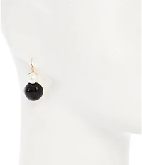Dillard's Pearl & Resin Drop Earrings